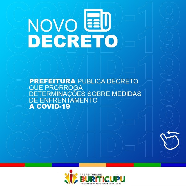 Prefeitura publica decreto que prorroga determinações sobre medidas de